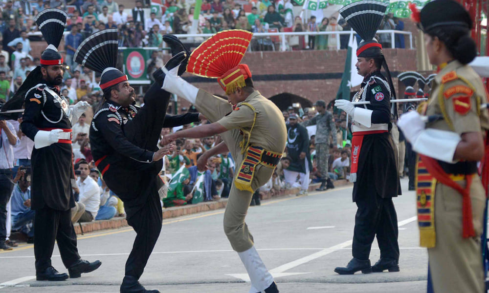 Day 3: Wagah border in the evening. India Pakistan ceremony