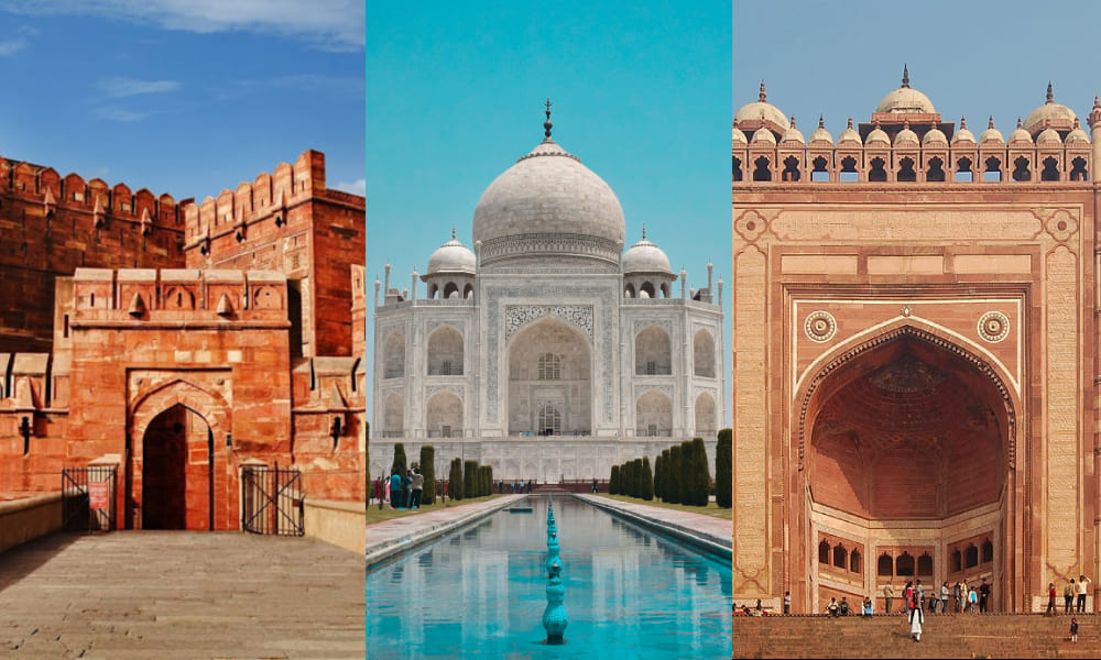 Agra Fort, Taj Mahal, Fatehpur Sikri