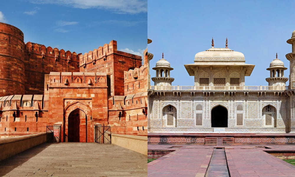 Agra Fort,I'timād-ud-Daulah(Baby Taj Mahal)