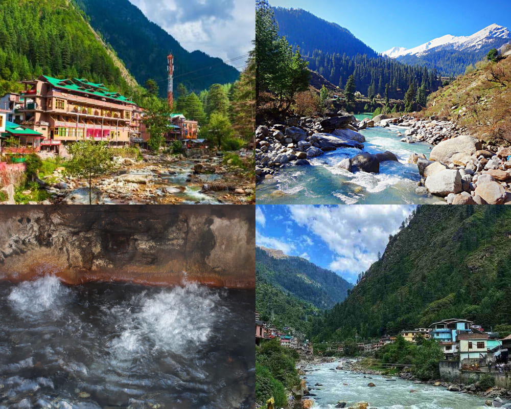 Kasol: Kheer Ganga Peak, Hot Water Springs, Rasol.