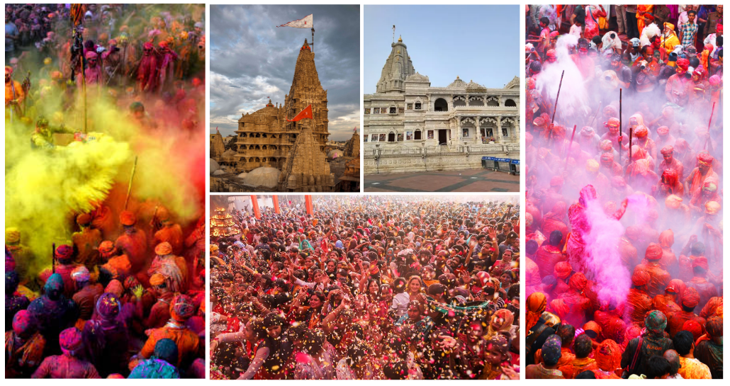 Color Festival Holi Tour Package With Mathura And Vrindavan With Private Driver With Car